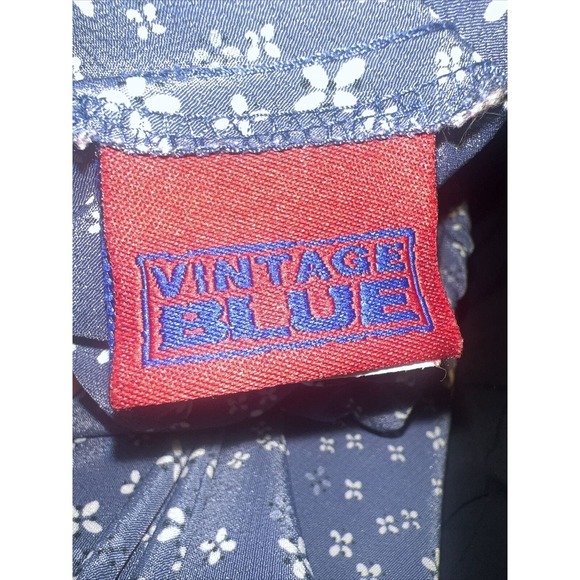 Vtg Floral Ditsy Modest Elasticized Waist Pull-On Maxi Bias Cut Skirt Large - Picture 5 of 7